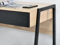 Małe biurko NORS SONOMA-CZARNY pod laptop do pracowni - charakterystyczne detale